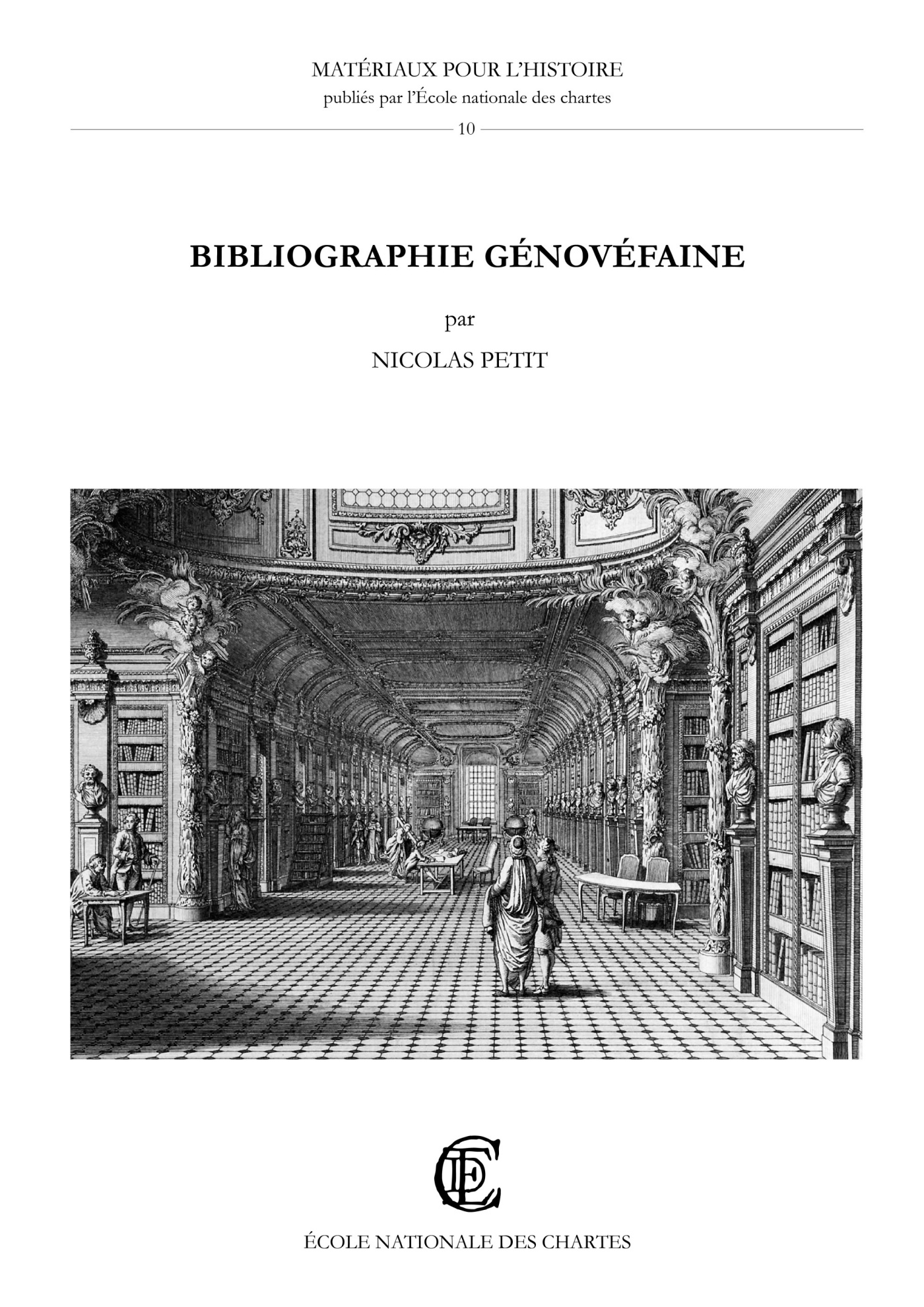 Couverture de l'ouvrage Bibliographie génovéfaine