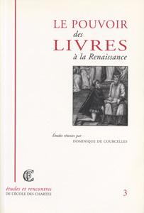 Couverture de « Le pouvoir des livres à la Renaissance » © Énc