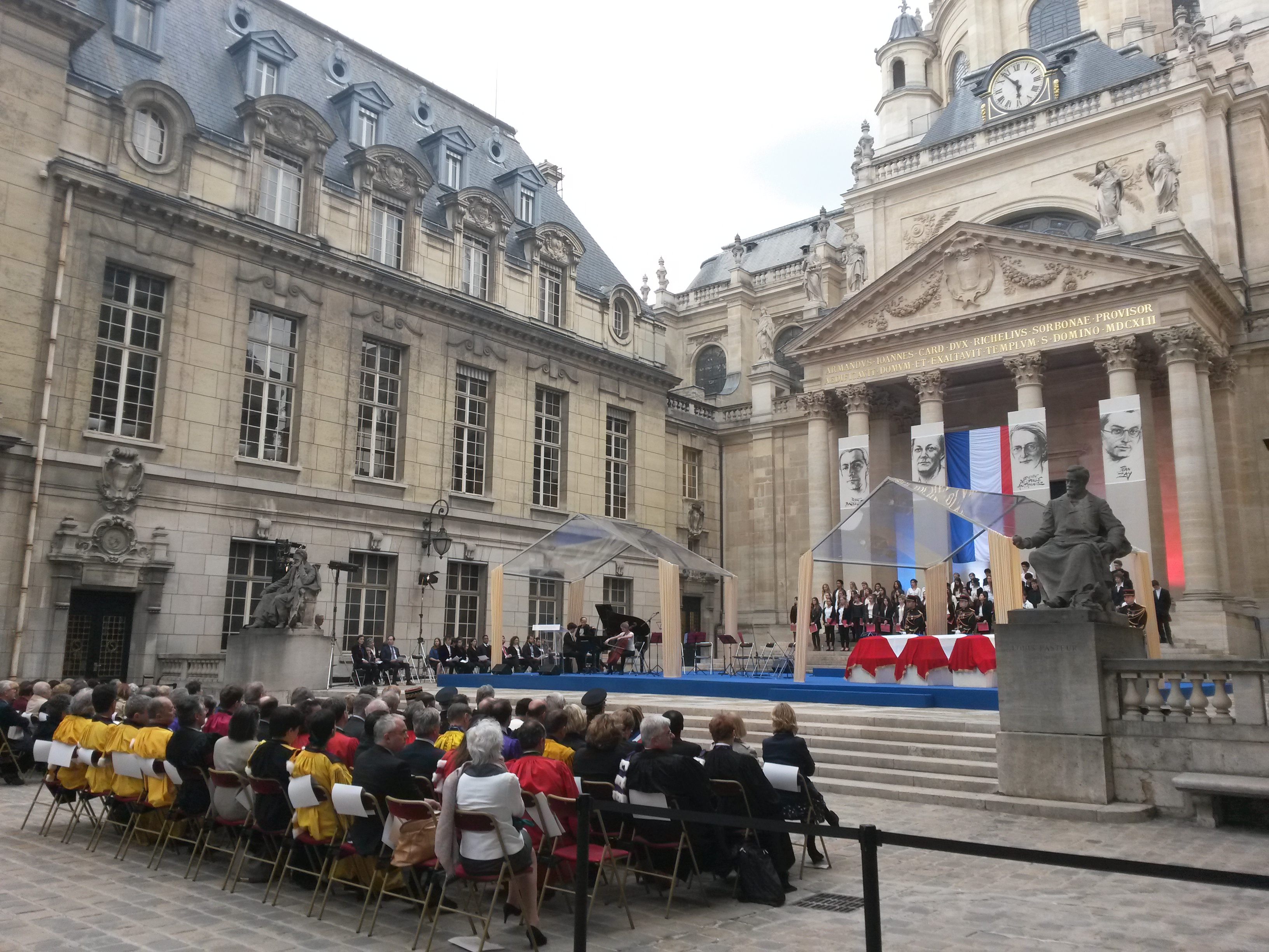 Hommage du monde scolaire et universitaire à Pierre Brossolette, Germaine Tillion, Geneviève de Gaulle Anthonioz et Jean Zay