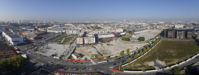 Le site du Campus Condorcet à Aubervilliers. 