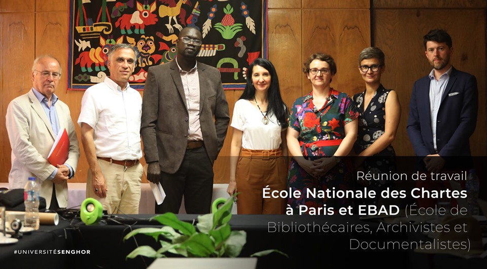 Rencontre entre l’École nationale des chartes, l’EBAD et l’Université Senghor à Alexandrie.  