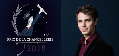 Emanuele Arioli (prom. 2013) reçoit le prix de la Chancellerie de Paris