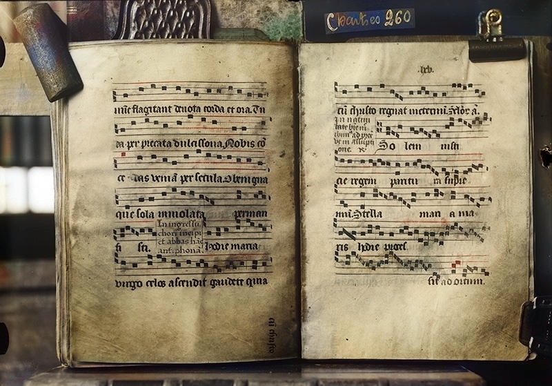 Folio 64v-65r, Chartres 260, Microfilm de l'IRHT