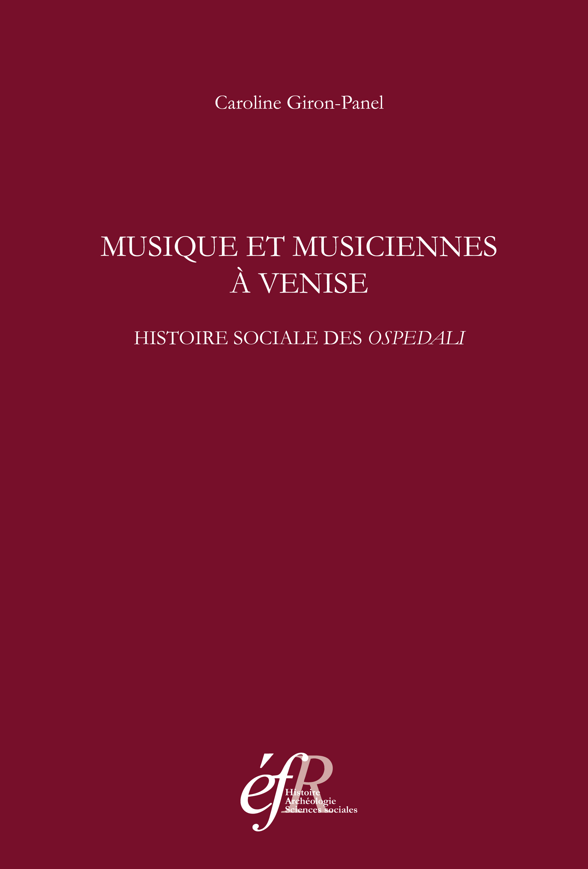 Couverture de Musique et musiciennes à Venise