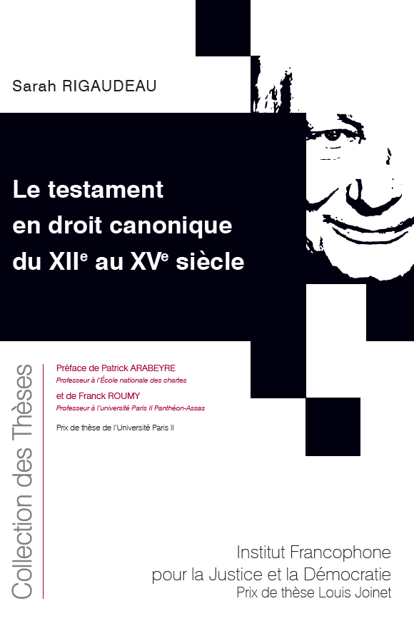 Couverture de l’ouvrage Le testament en droit canonique du XIIe au XVe siècle