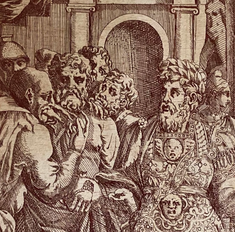 Antonio Fantuzzi d’après Rosso, L’unité de l’État, eau-forte, vers 1543 