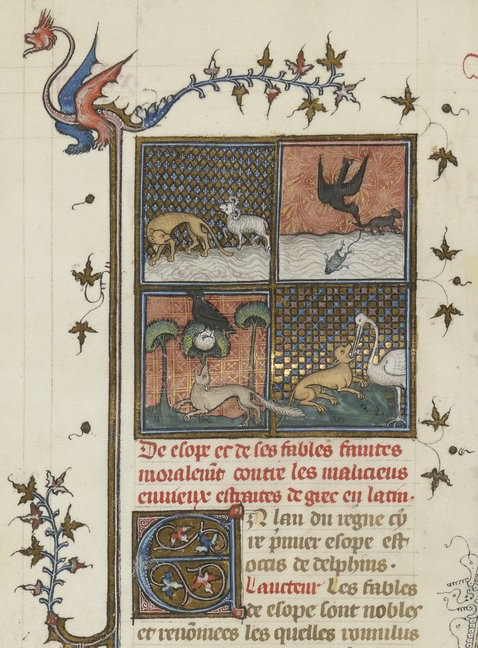 Les fables d'Esope, Bibliothèque de Besançon, Ms 434