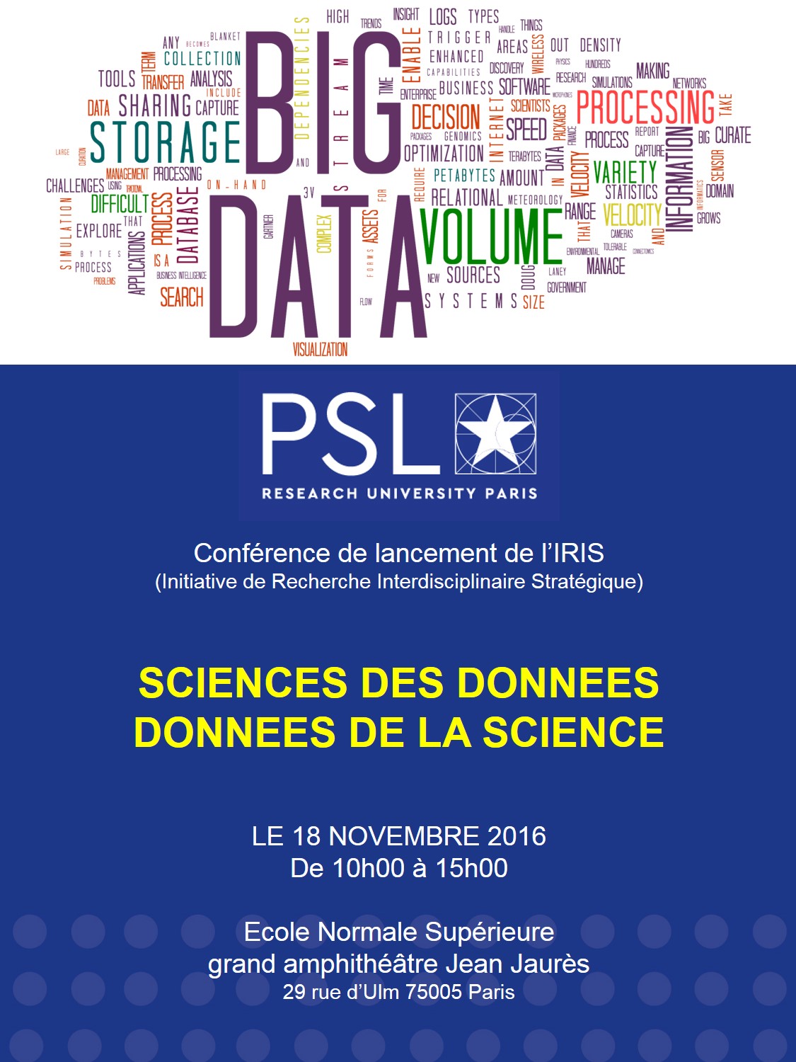 Science des données, données de la science