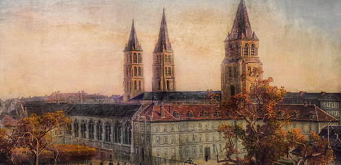 Louis Dumoulin (1860-1924), ancienne abbaye, Saint-Germain-des-Prés 