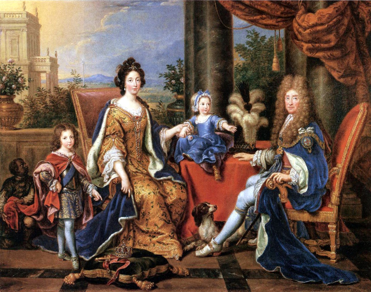 Pierre Mignard, Jacques II et sa famille, 1694 