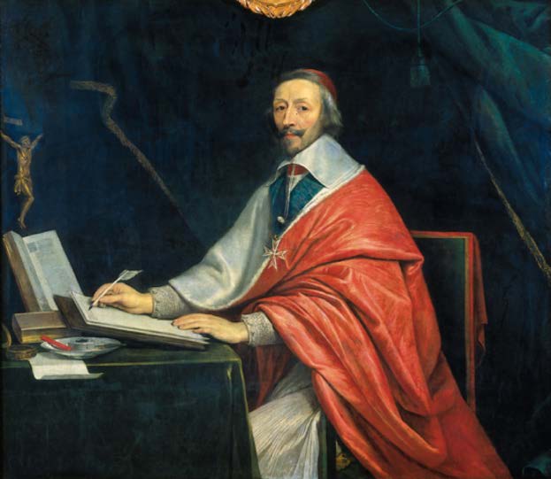 Philippe de Champaigne, Le cardinal de Richelieu écrivant, huile sur toile, XVIIᵉ siècle, Chancellerie des Universités de Paris
