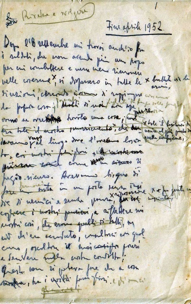 Fortunato Seminara, Terra amara, manuscrit