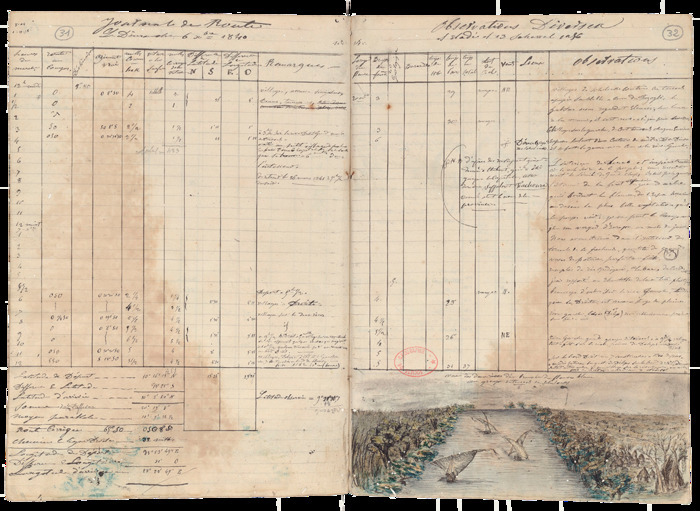 Journal de route de la 2e expédition, 1840-1841, Joseph Pons d’Arnaud (1811-1884) © BnF
