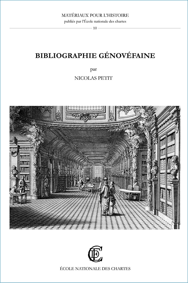 Image décorative : couverture de l'ouvrage "Bibliographie génovéfaine"