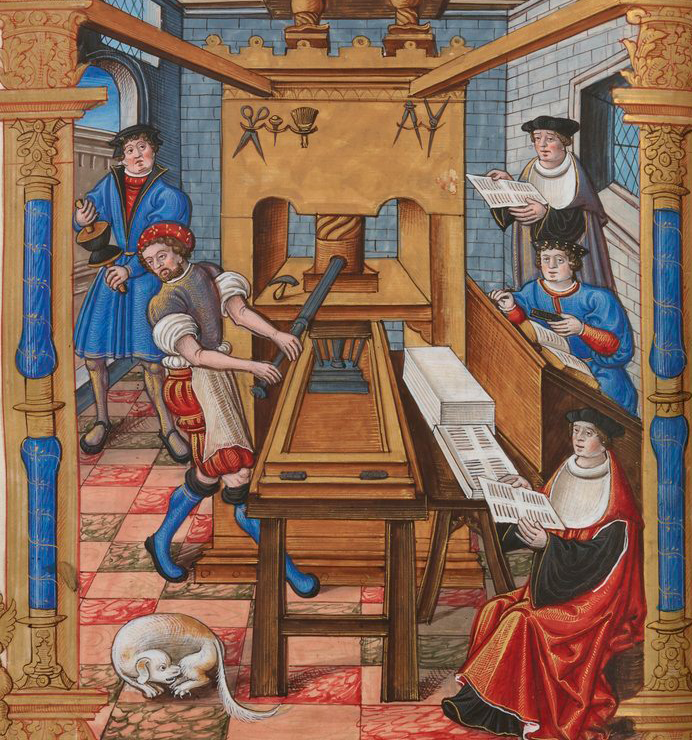 Image décorative : "Chants royaux sur la Conception, couronnés au puy de Rouen de 1519 à 1528" (1537) © BnF