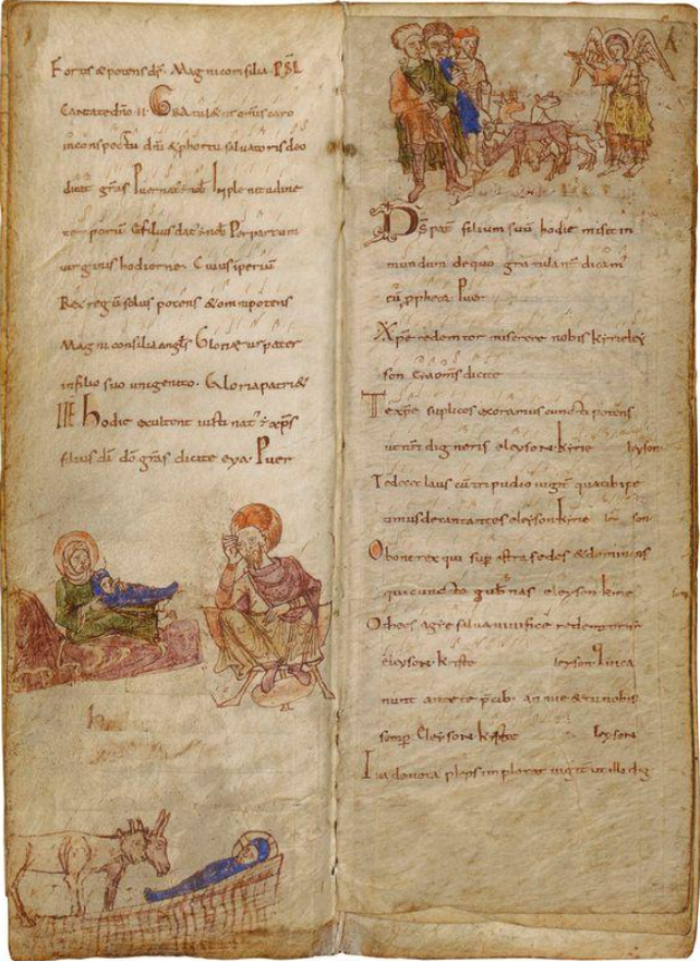 Image décorative : tropaire de l’église d’Autun, manuscrit - XIe siècle - BnF, Bibliothèque de l’Arsenal, Ms 1169 réserve