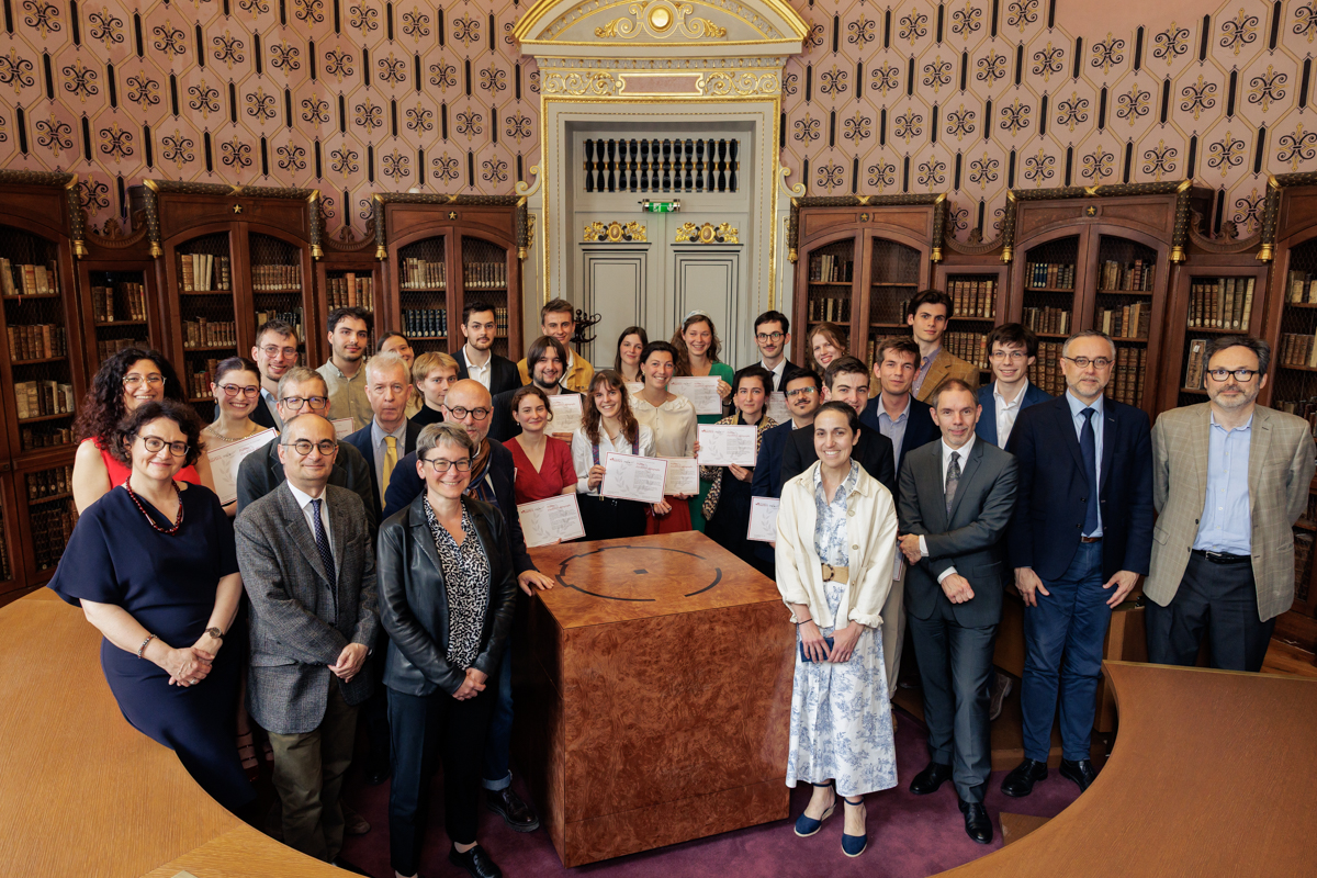 Promotion 2025 du diplôme d’archiviste paléographe © ENC - PSL, cl. Frédéric Albert