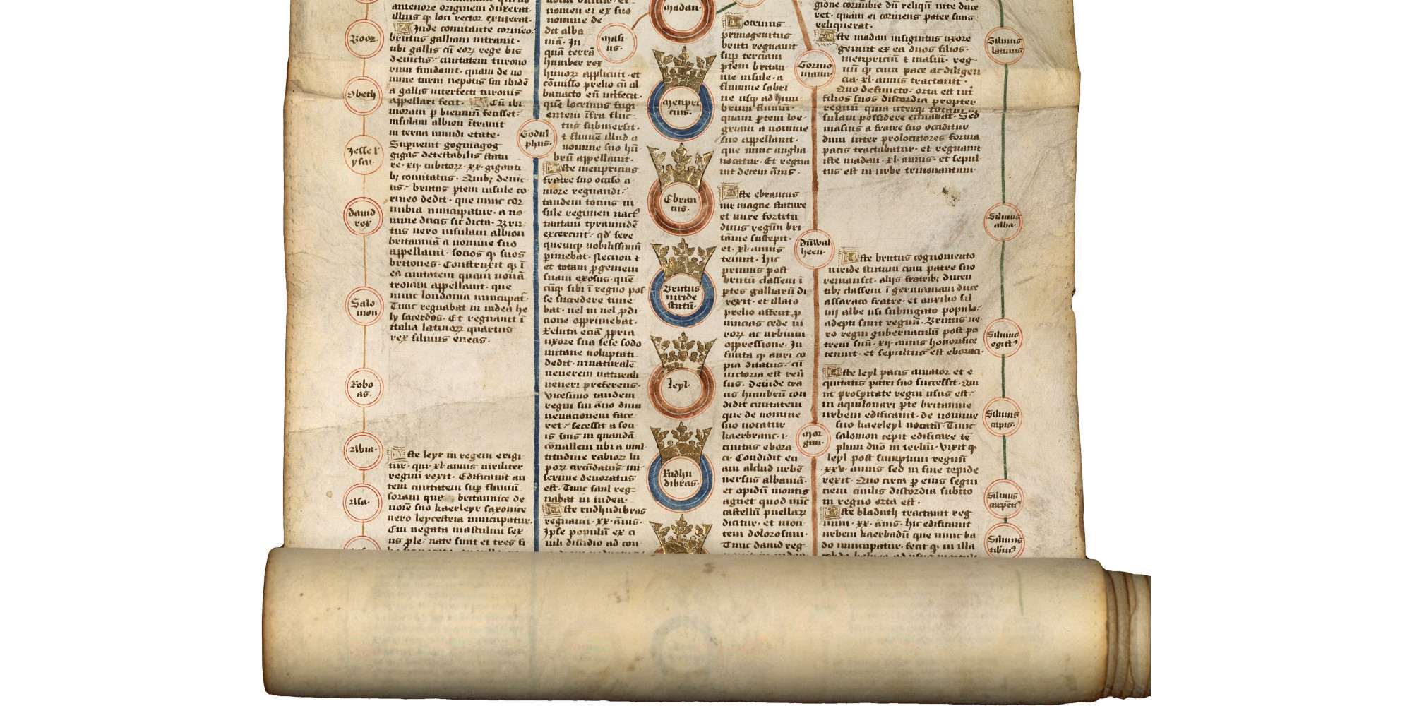 Image décorative : Tabula regum Anglie ab Adamo usque ad Henricum VI © BnF, Département des Manuscrits, Latin 6055