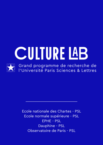 Image décorative : affiche du colloque inaugural du Grand programme de recherche CultureLab