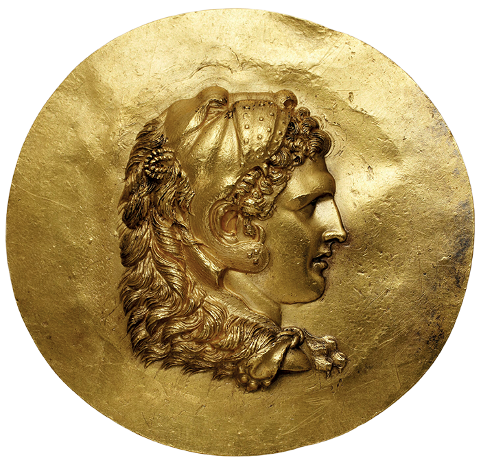 Image décorative : médaillon du trésor de Tarse, première moitié du IIIe siècle ap. J.-C. Or, 98,7 g, 67 mm © BnF, département des Monnaies, médailles et antiques, F 1671