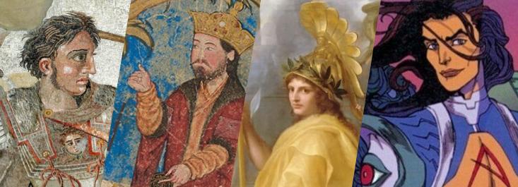 Image décorative : Alexandre le Grand représenté à différentes époques
