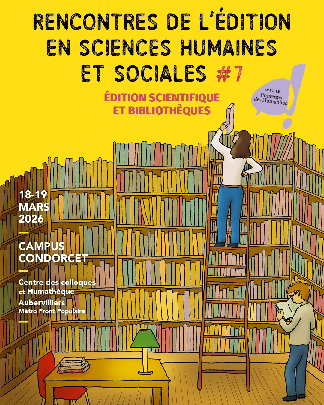 Image décorative : affiche des 7e Rencontres de l'édition en sciences humaines et sociales