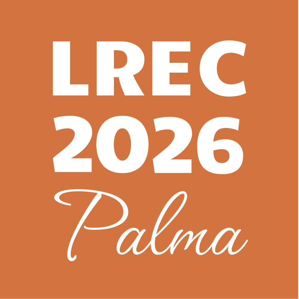 Affiche de la conférence LREC 2026