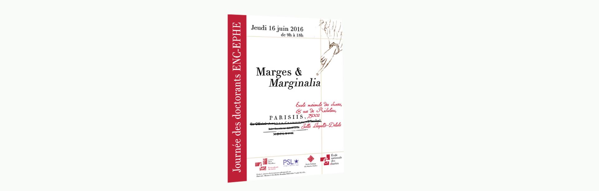 Image décorative : affiche de la journée 2016 des doctorants du centre Jean-Mabillon