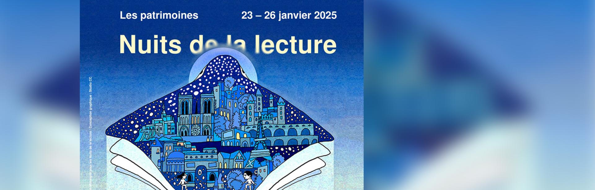 Image décorative : affiche des Nuits de la lecture 2025