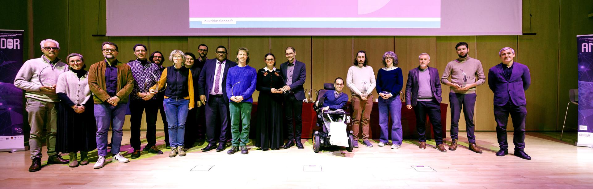 Image décorative : cérémonie de remise des prix 2025 de la science ouverte, le 1er décembre à l’Université Paris-Saclay © Christophe Peus