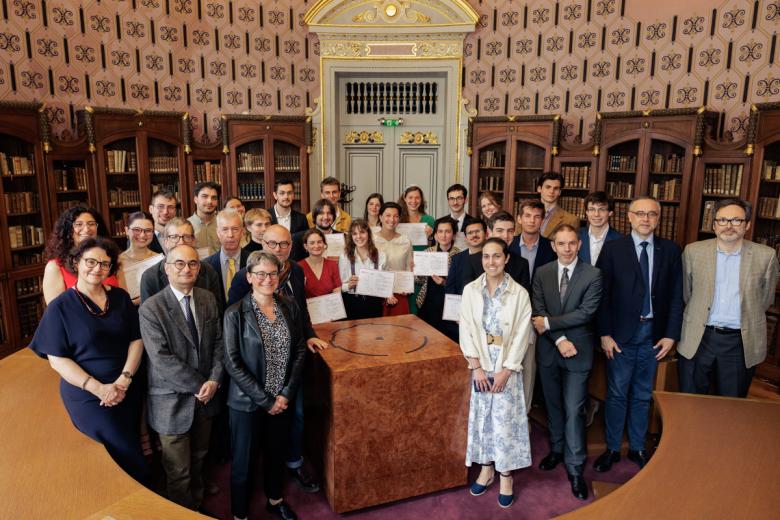 Promotion 2025 du diplôme d’archiviste paléographe © ENC - PSL, cl. Frédéric Albert