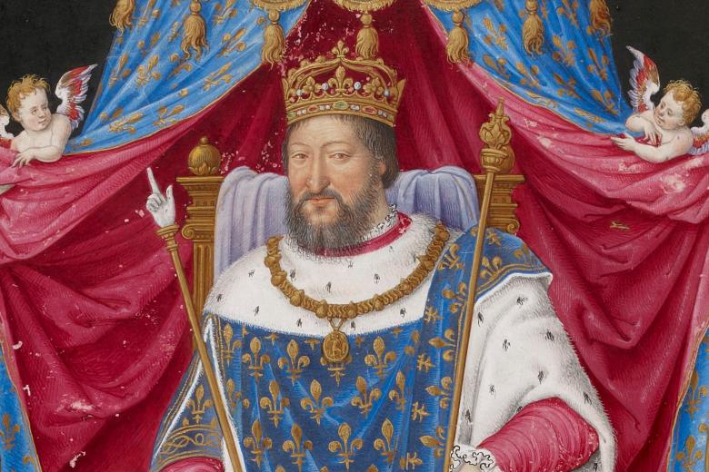 Image décorative : Jean Du Tillet - "François Ier. Recueil des rois de France" © BnF, Français 2848, folio 150 v.