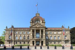 Le palais du Rhin à Strasbourg, qui abrite la Direction régionale des affaires culturelles Grand Est 