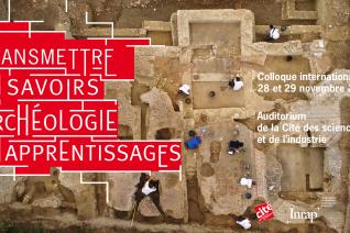 Affiche du colloque « Transmettre les savoirs : archéologie des apprentissages »
