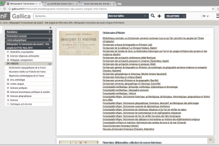 Capture d’écran d’un ordinateur ouvert sur une page Gallica
