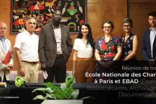 Rencontre entre l’École nationale des chartes, l’EBAD et l’Université Senghor à Alexandrie.  