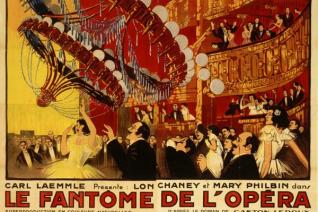 Affiche pour Le Fantôme de l'Opéra, film de R. Julian Vaillant, affichiste,1925 