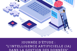 Affiche de la journée « L’intelligence artificielle dans la gestion des données »