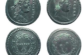 Constantin II, multiple de 4 argent, Trèves, 336 