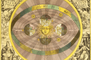 Hypothèses sur les positions du soleil Atlas céleste, Andreas Cellarius, 1708 