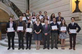 À la Sorbonne, cérémonie de remise des diplômes 2017 d'archiviste paléographe 