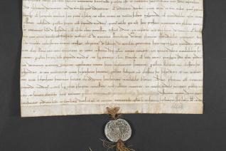 Alexander III pour St Mary’s à Rufford (Nottinghamshire), (1166 mai 1) ; London, The British Library, Harley charter 111 A 3 (Photo : The British Library)