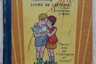 Couverture de "Jean-Christophe" de Romain Rolland raconté aux enfants par Mme Hélier-Malaurie, directrice d'école. Livre de lecture, Paris, Albin Michel, 1932