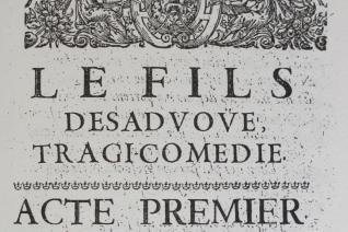 G. Guérin de Bouscal, "Le fils desavoué ou le jugement de Théodoric, roi d’Italie, tragicomédie", Paris, 1642