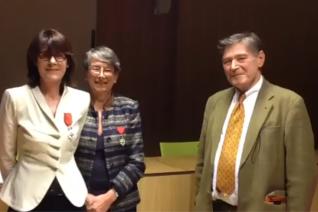 Christine Nougaret reçoit les insignes de chevalier de la Légion d'honneur