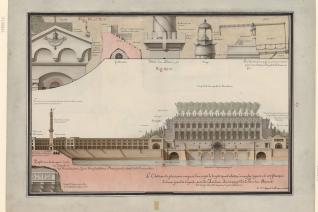 Jean Jacques Lequeu, Le château de plaisance composé d'un corps de logis quadrilatère à angles égaux, 1777-1825, BnF, département Estampes et photographie, RESERVE FOL-HA-80 (1), gallica.bnf.fr