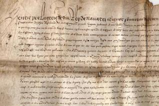 Lettre de rémission accordée par Henri III de Navarre [futur Henri IV] à Jean d’Estibarde le 1er avril 1583 à Nérac 