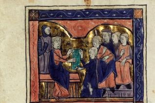 Enluminure du manuscrit Livre la Roine (XIIIᵉ siècle) 