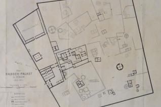 Plan du Palais de Dikoa, transformation en caserne, 1909 (Archives nationales du Cameroun, FAC/37)