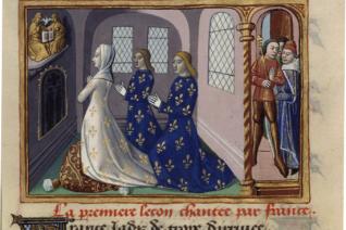 Prière de France et de ses deux premiers fils, les rois Clovis et Pépin 